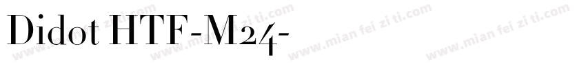 Didot HTF-M24字体转换